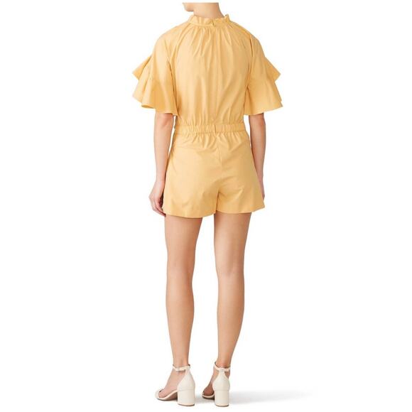 Genny Poplin Tie Front Romper Size 12 - Picture 3 of 12